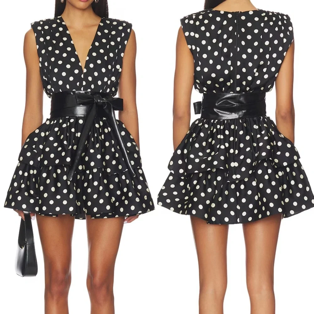 Bronx and Banco Riley Ruffle Mini Dress - Picture 1 of 12